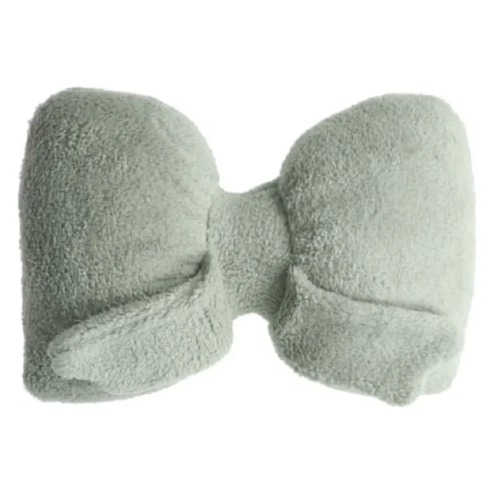 Mint Green Holiday Bow Plush Throw Pillow Decor - Mint Green